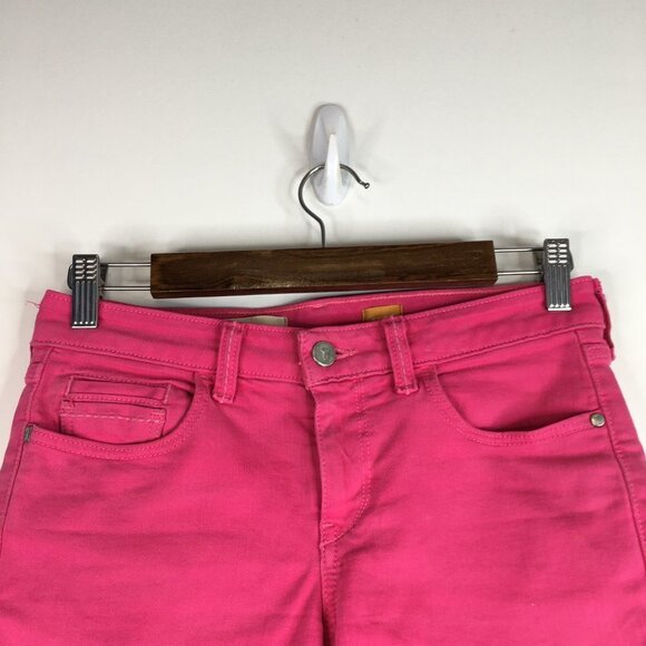 Pilcro and the Letterpress Stet Fit Cuffed Pink Shorts Size 25 - Picture 3 of 11